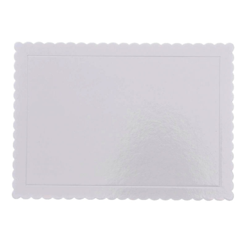 Prato Retangular Branco com Rebordo 25x35CM
