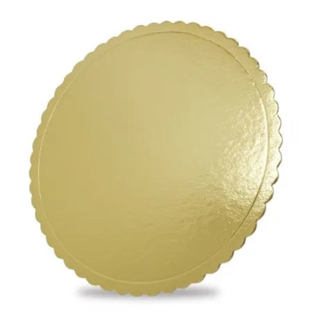 Prato Dourado com Rebordo 38CM Ø