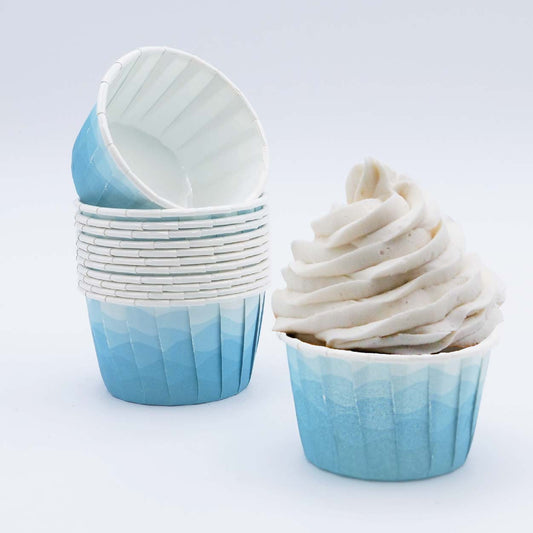 Blue Marbled Cupcake Capsules