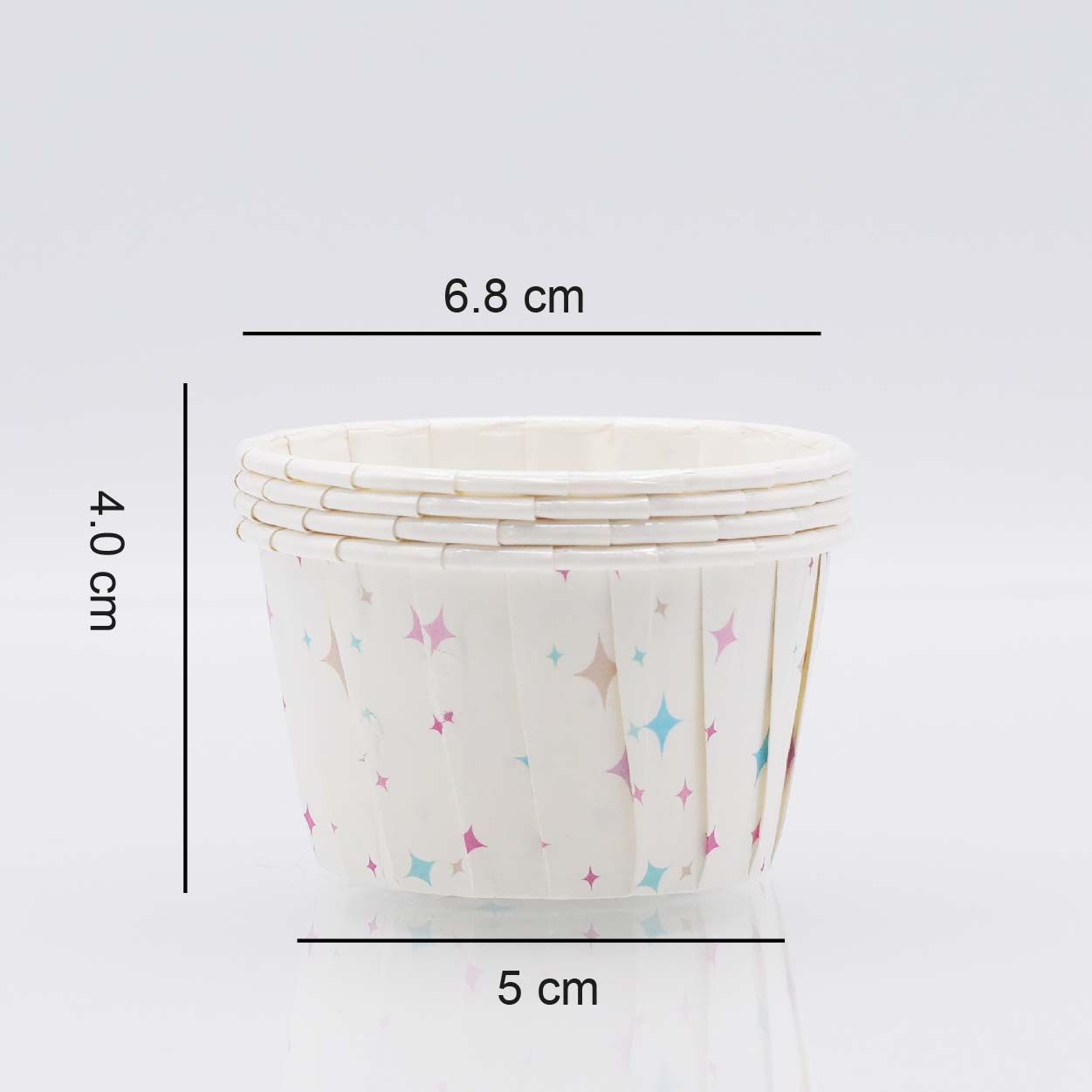 Pastel Star Cupcake Capsules