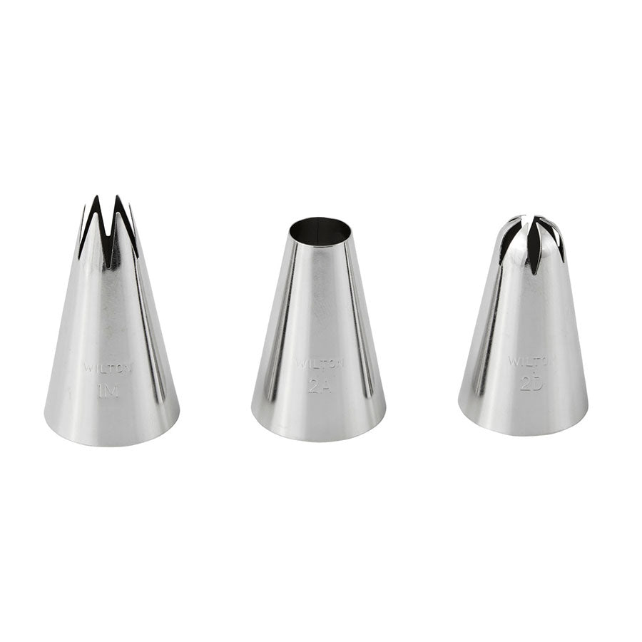 Set of 3 Pastry Nozzles #1M, #2D, #2A