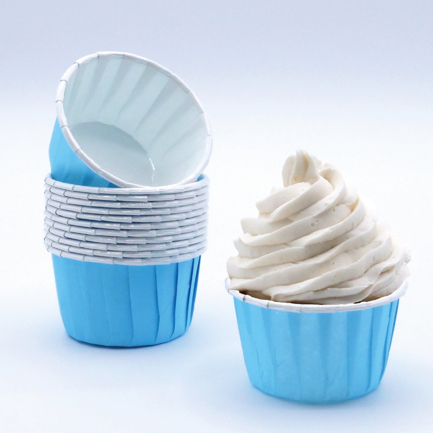 Light Blue Cupcake Capsules