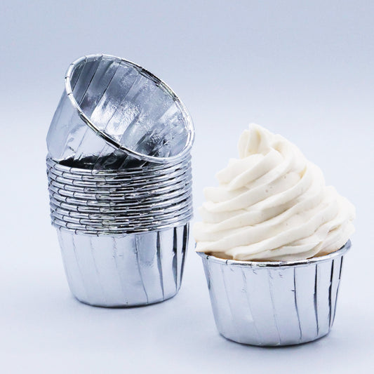Silver Cupcake Capsules
