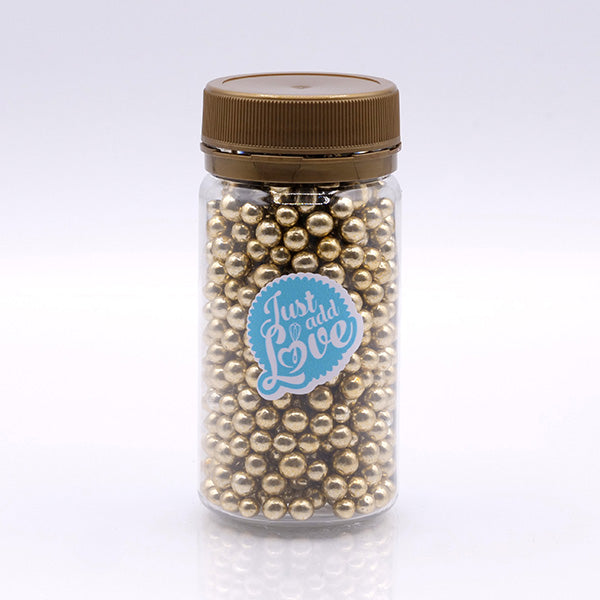 Vintage Gold Metallic Pearls