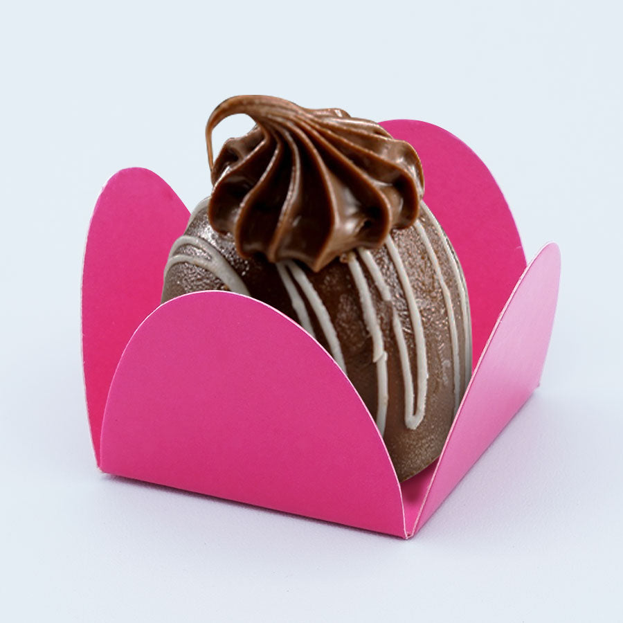 Double-Sided Pink Brigadeiro Base