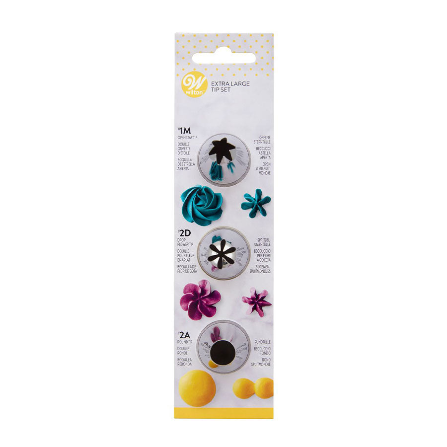 Set of 3 Pastry Nozzles #1M, #2D, #2A