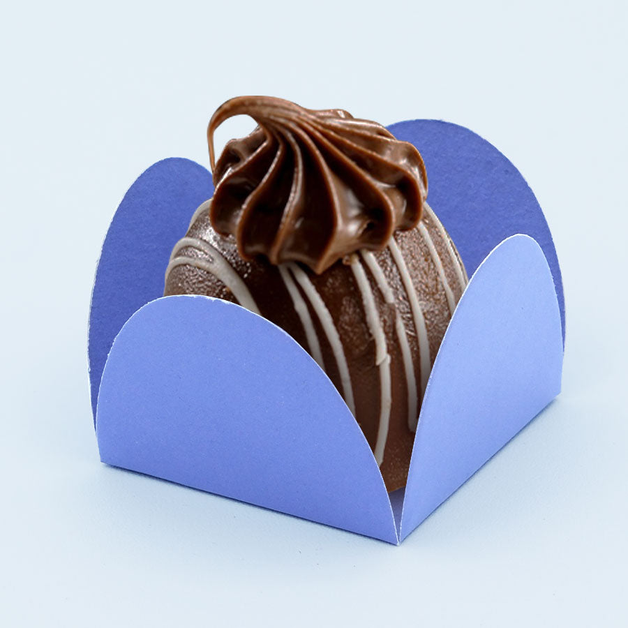Double-Sided Lilac Brigadeiro Base