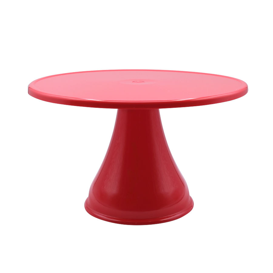Cake Stand Liso Alto Médio Vermelho