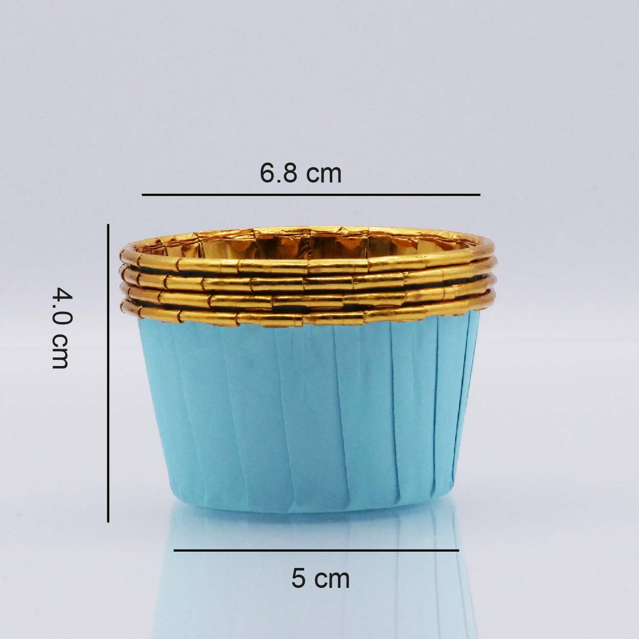 Blue & Gold Cupcake Capsules