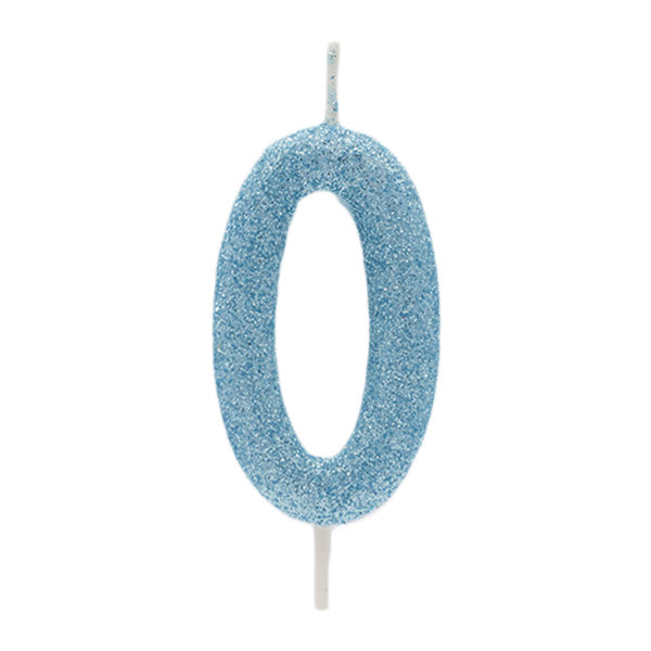 Vela Glitter Azul Nº 0