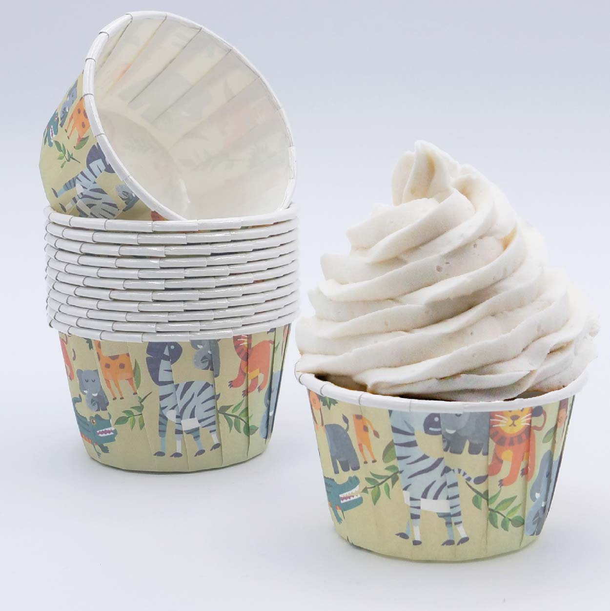 Jungle Animal Cupcake Capsules