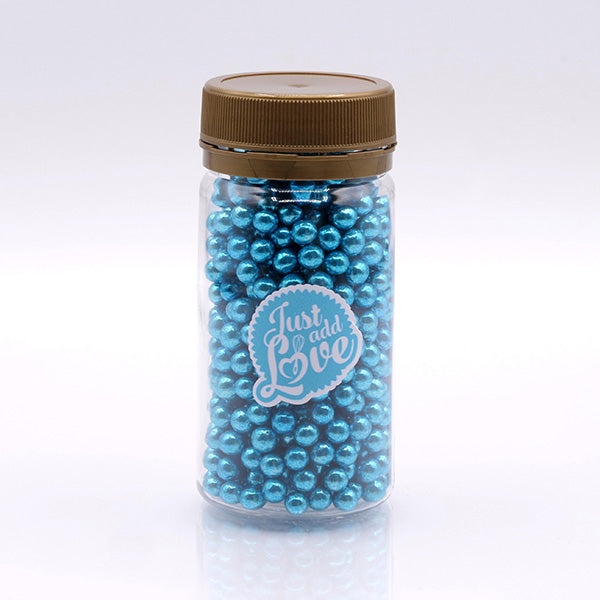 Blue Metallic Pearls