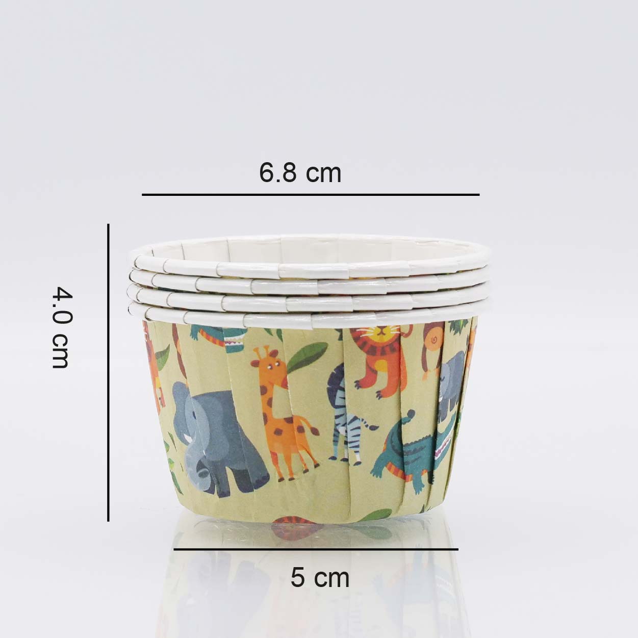 Jungle Animal Cupcake Capsules