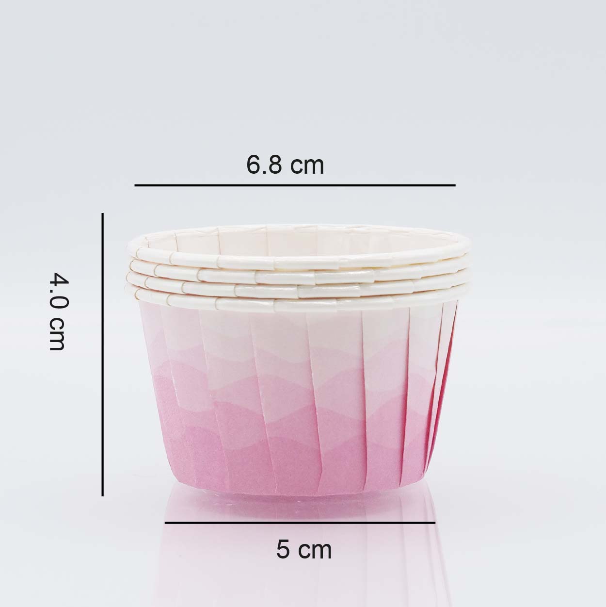 Cápsulas Cupcake Marmoreado Rosa