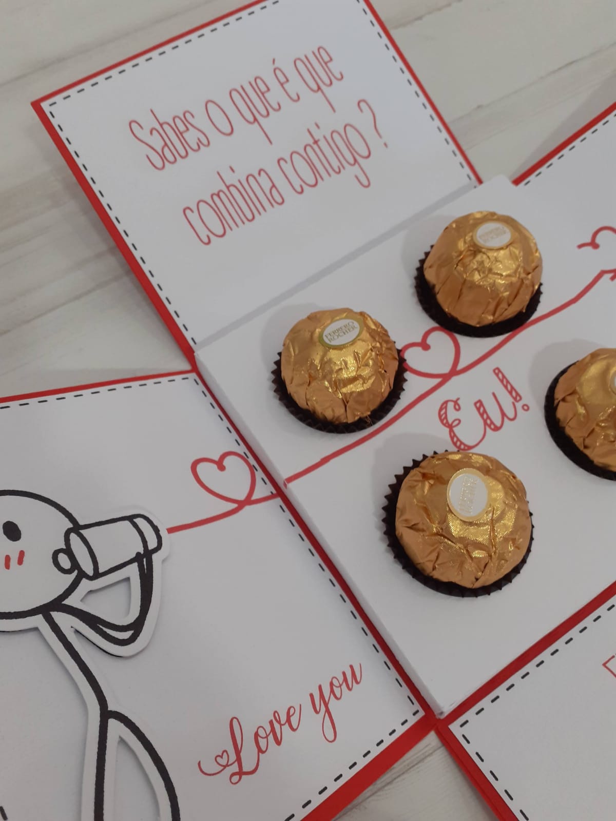 Blister of 6 Chocolate Neapolitans - Valentine's Day