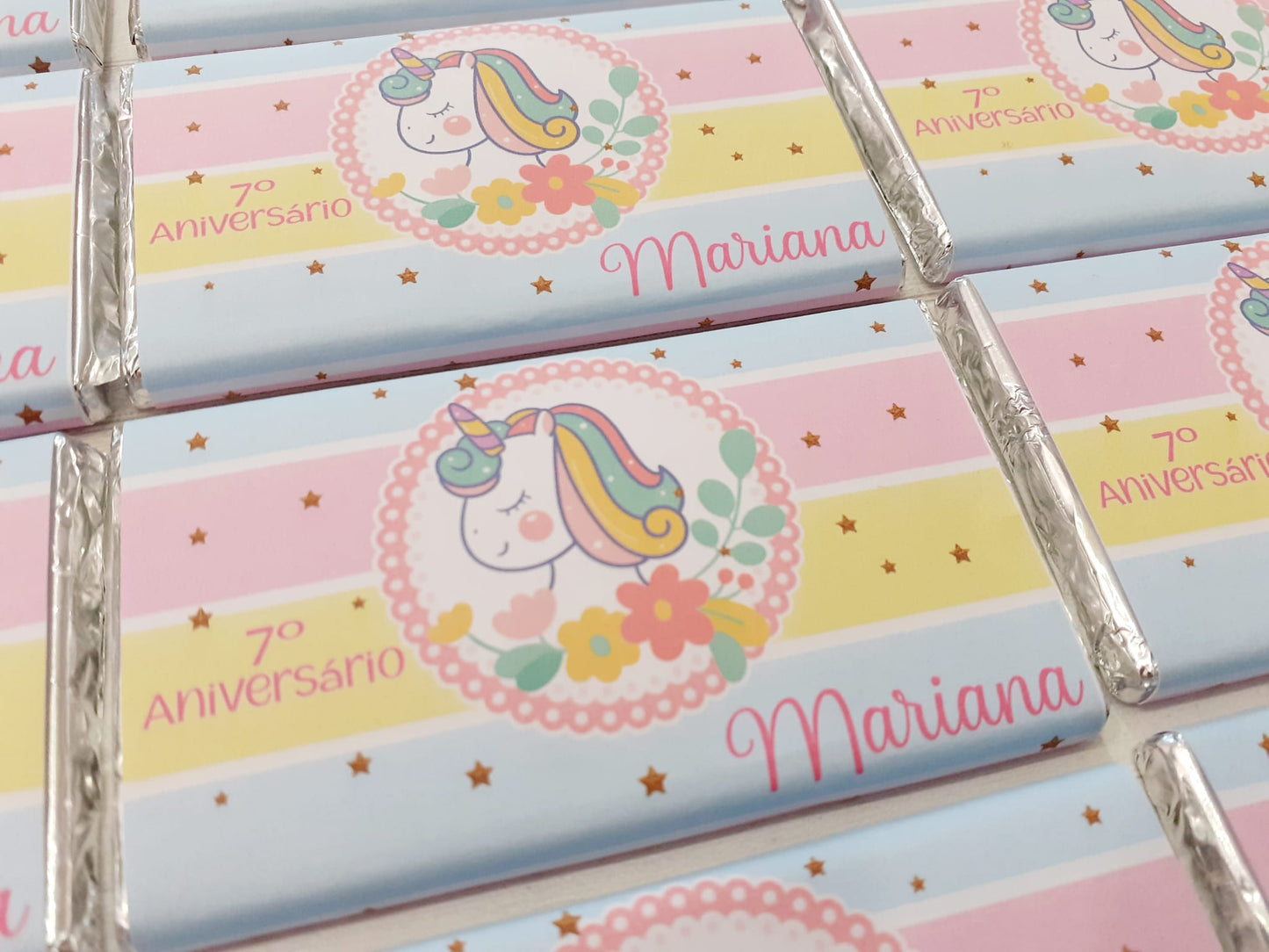 Chocolate de 20gr Personalizado - Unicórnio