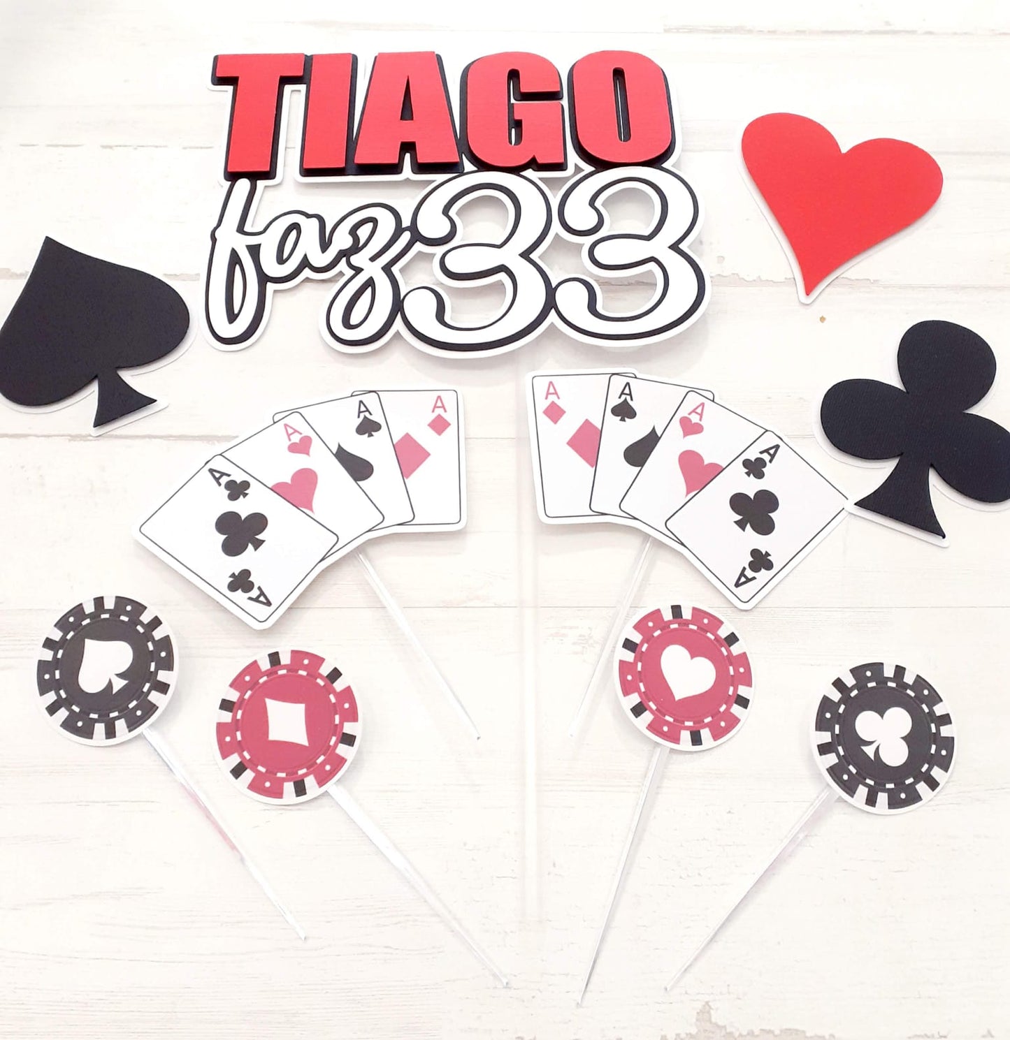 Topo de Bolo Jogo de Cartas