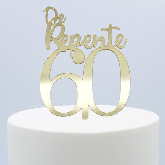 Topper Ouro De Repente 60