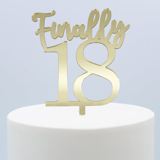 Topper Ouro Finally 18