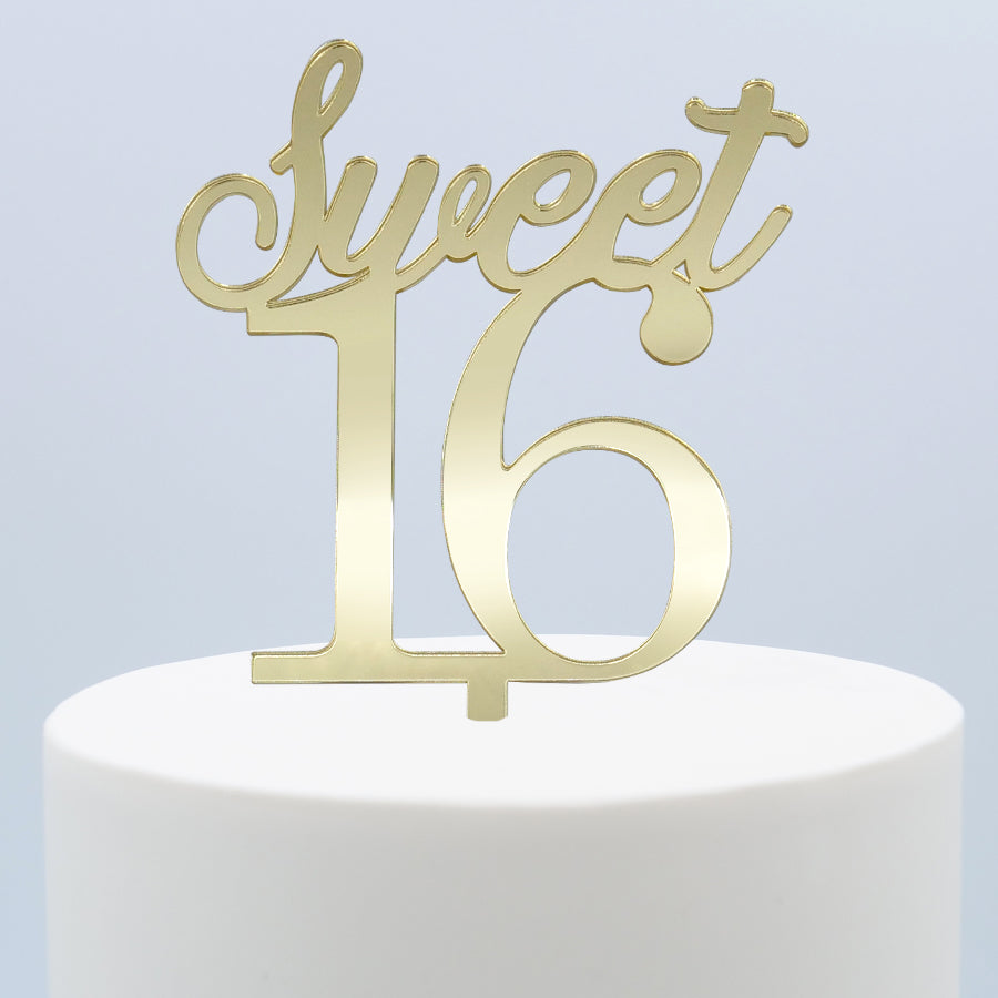 Topper Ouro Sweet 16