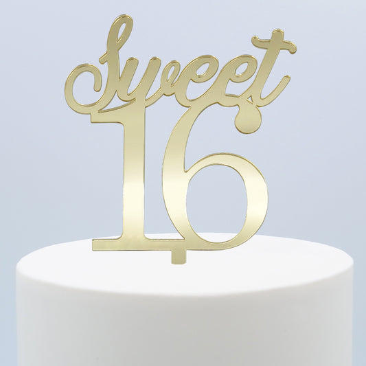 Topper Ouro Sweet 16